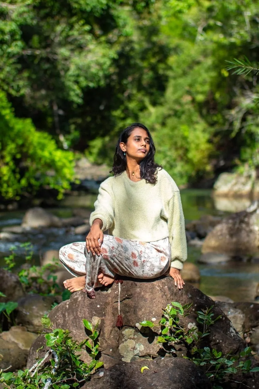 Neetusha Gheenah, founder of Mauritius Life Reset, in meditation